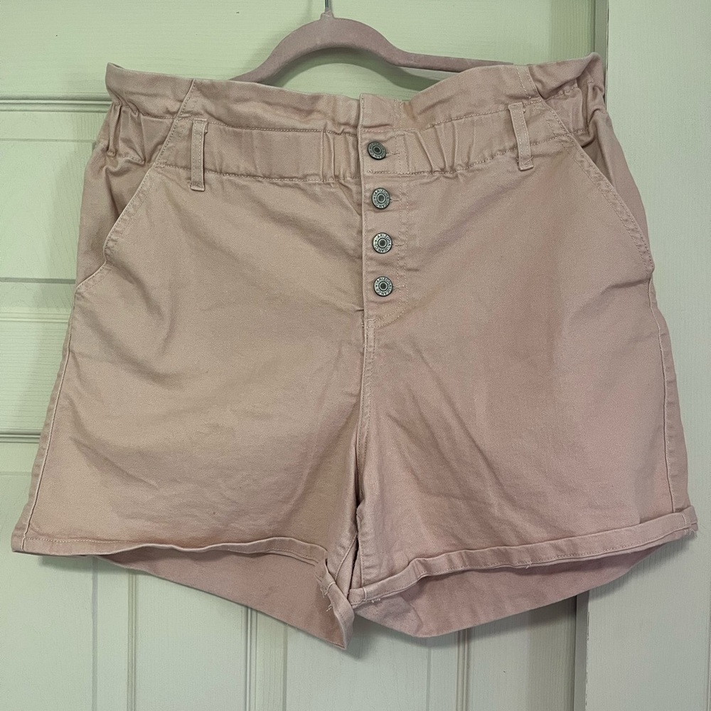 Arizona Jean Co. Light Pink Paper Bag Shorts